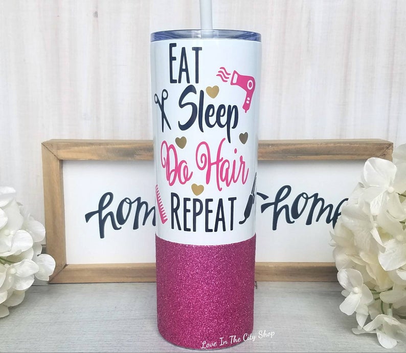 Hair Stylist Metal Tumbler - love-in-the-city-shop
