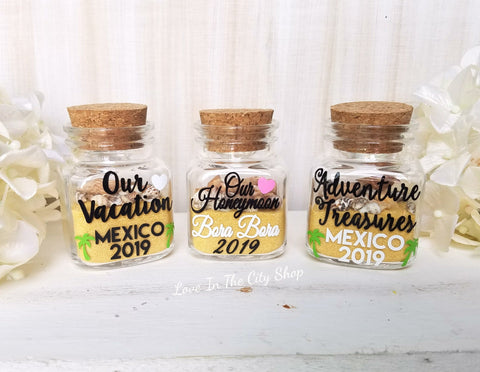 Honeymoon Sand Jar or Vacation Sand Jar - love-in-the-city-shop