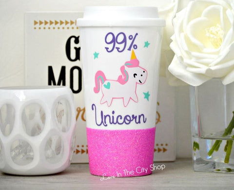 99% Unicorn Travel Mug - love-in-the-city-shop