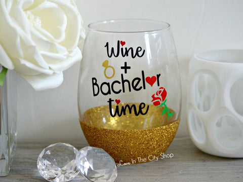 Bachelor / Bachelorette Wine Glass - love-in-the-city-shop