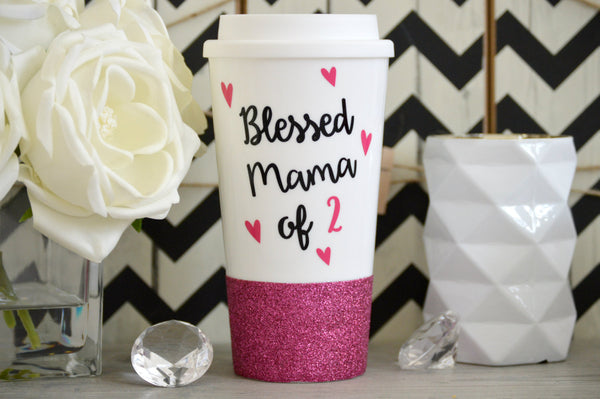 Blessed Mama Travel Mug - love-in-the-city-shop