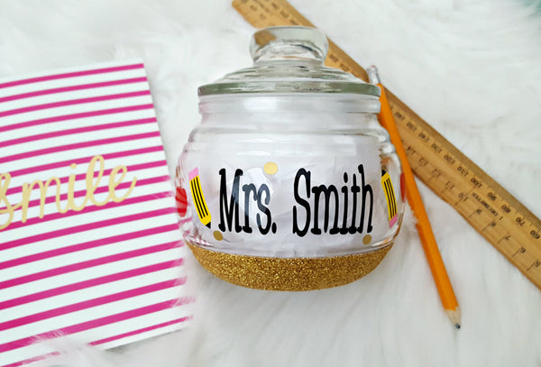 Teacher Candy Jar - love-in-the-city-shop