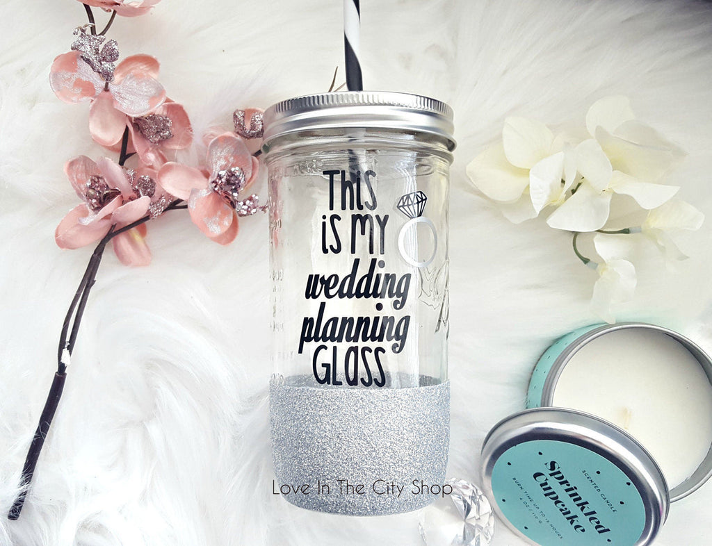 Wedding Planning Tumbler (Glass) - love-in-the-city-shop