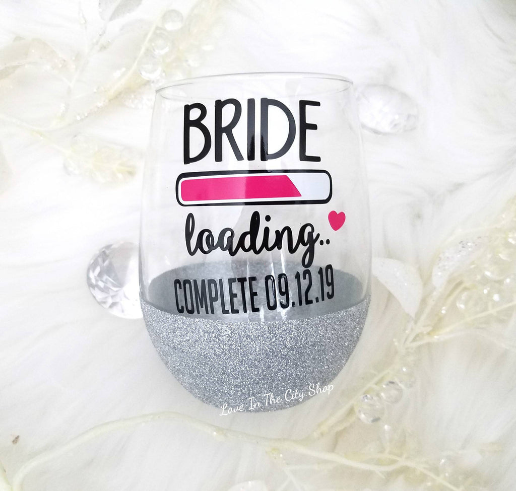 Bride to Be Wine Glass - love-in-the-city-shop