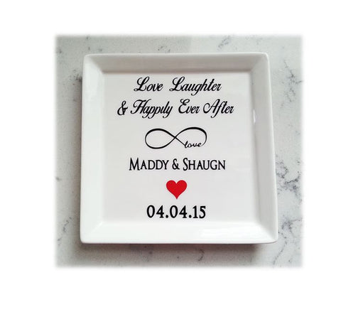Happily Ever After Wedding Ring Dish - love-in-the-city-shop
