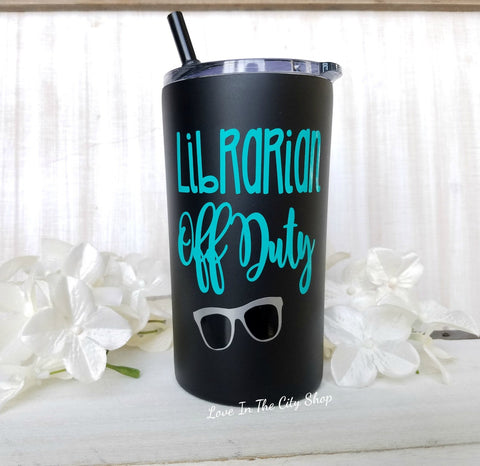 Librarian Metal Tumbler (Mini Tumbler) - love-in-the-city-shop