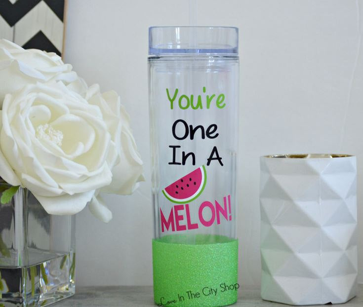 You're One in a Melon Water Bottle - love-in-the-city-shop