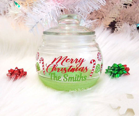 Merry Christmas Candy Jar - love-in-the-city-shop