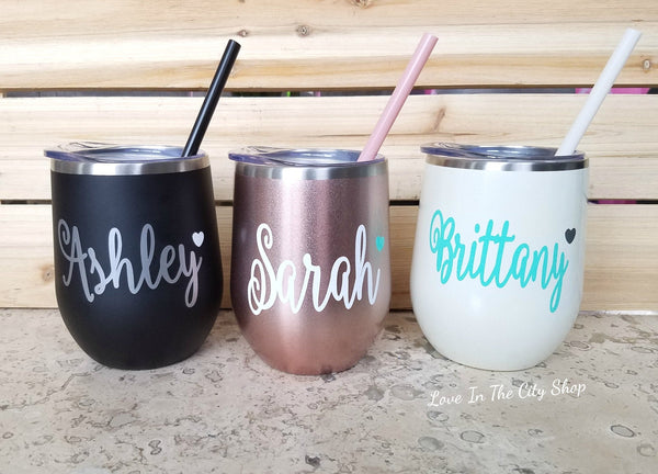Name Wine Tumbler - love-in-the-city-shop