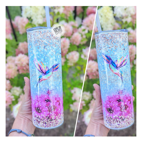 Hummingbird Tumbler, Sublimation Tumbler