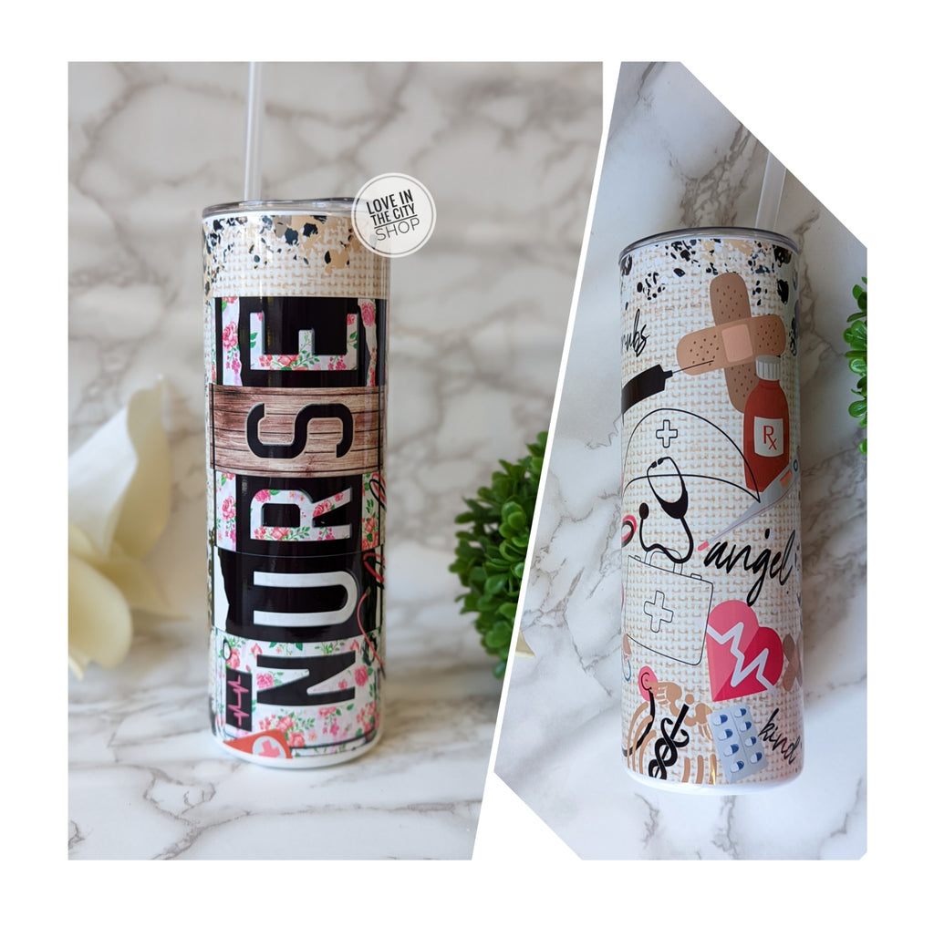 Nurse Tumbler, Nursing Student Sublimation Tumbler