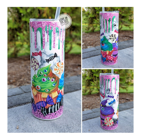 Halloween Drip Sublimation Tumbler