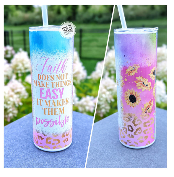 Faith Spiritual Tumbler - Sublimation Tumbler