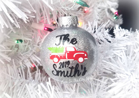 Vintage Red Truck Ornament - love-in-the-city-shop