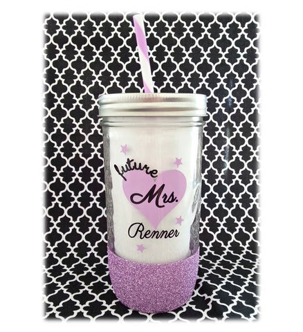 Future Bride To Be Tumbler (Glass) - love-in-the-city-shop