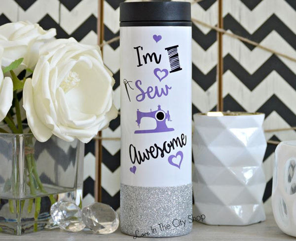 Sewing Travel Tumbler - love-in-the-city-shop