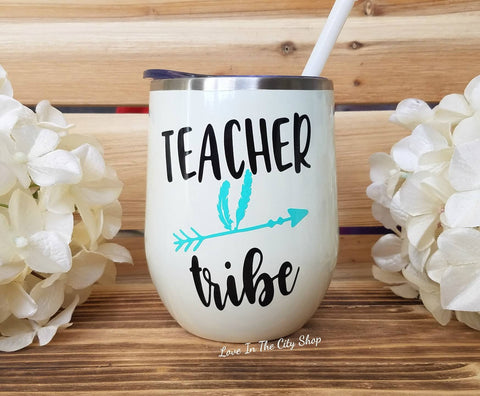 Teacher Tribe Wine Tumbler - love-in-the-city-shop