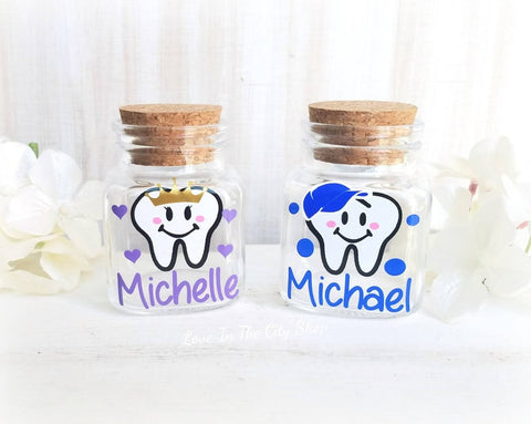 Custom Tooth Fairy Jar - Crown Jar or Hat Jar - love-in-the-city-shop