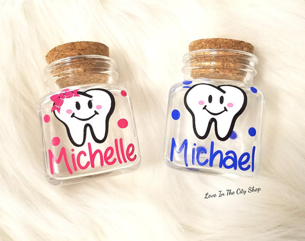 Custom Tooth Fairy Jar - love-in-the-city-shop