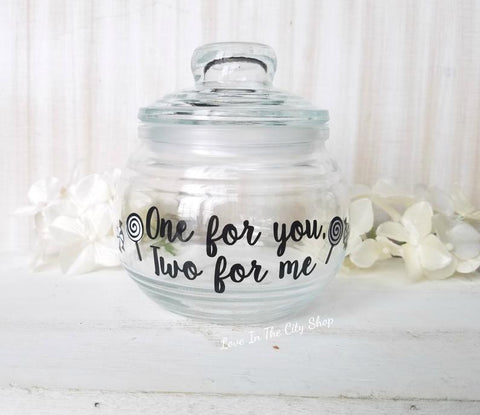 One For You, Two For Me Candy Jar - love-in-the-city-shop