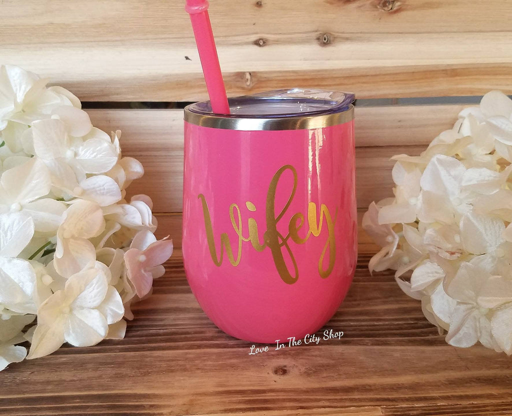 Wifey Wine Tumbler - love-in-the-city-shop